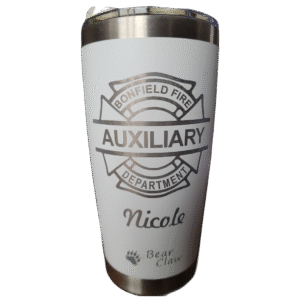 Custom Laser Engraved Bear Claw Tumbler